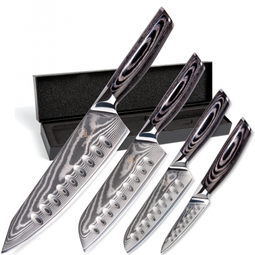 Damastmesserset LH Lifestyle Damastmesser Messerset Küchenmesser Set.png
